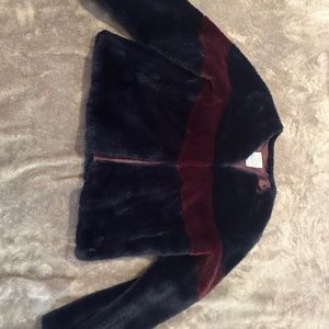 Evereve Lemon Tarte Faux fur coat  - M